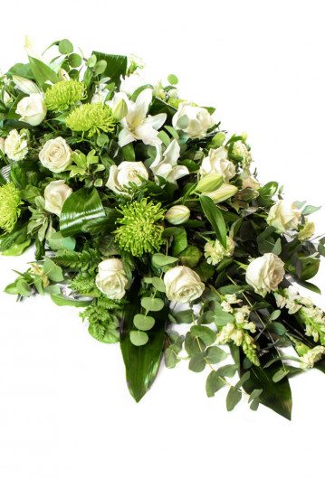 Rose & Lily Double Ended Casket Spray