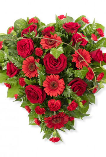 Full Heart With Mixed Flowers