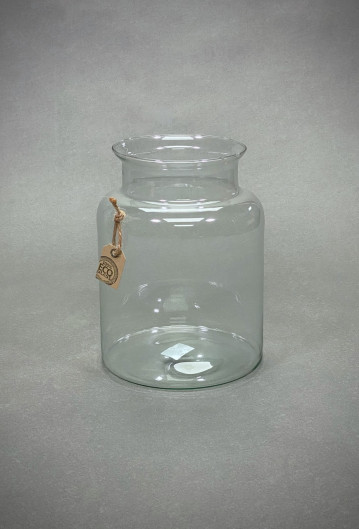 Large Glass Hand Tied Vase