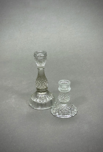 Crystal Effect Taper Candle Holder